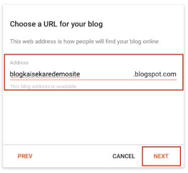 Blog URL choose kare
